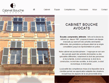 Tablet Screenshot of bouche-avocats.fr